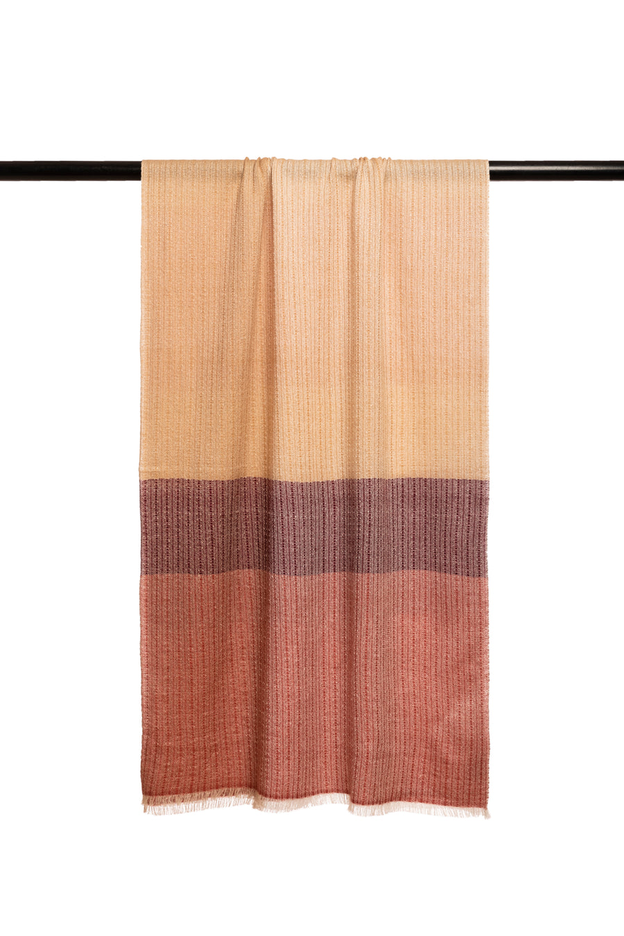 Plain Unisex Scarf Rough Weave