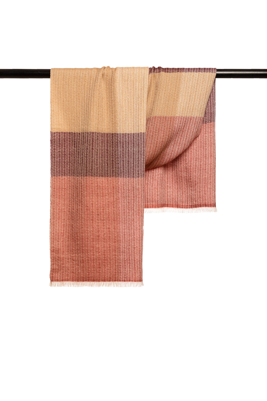 Plain Unisex Scarf Rough Weave