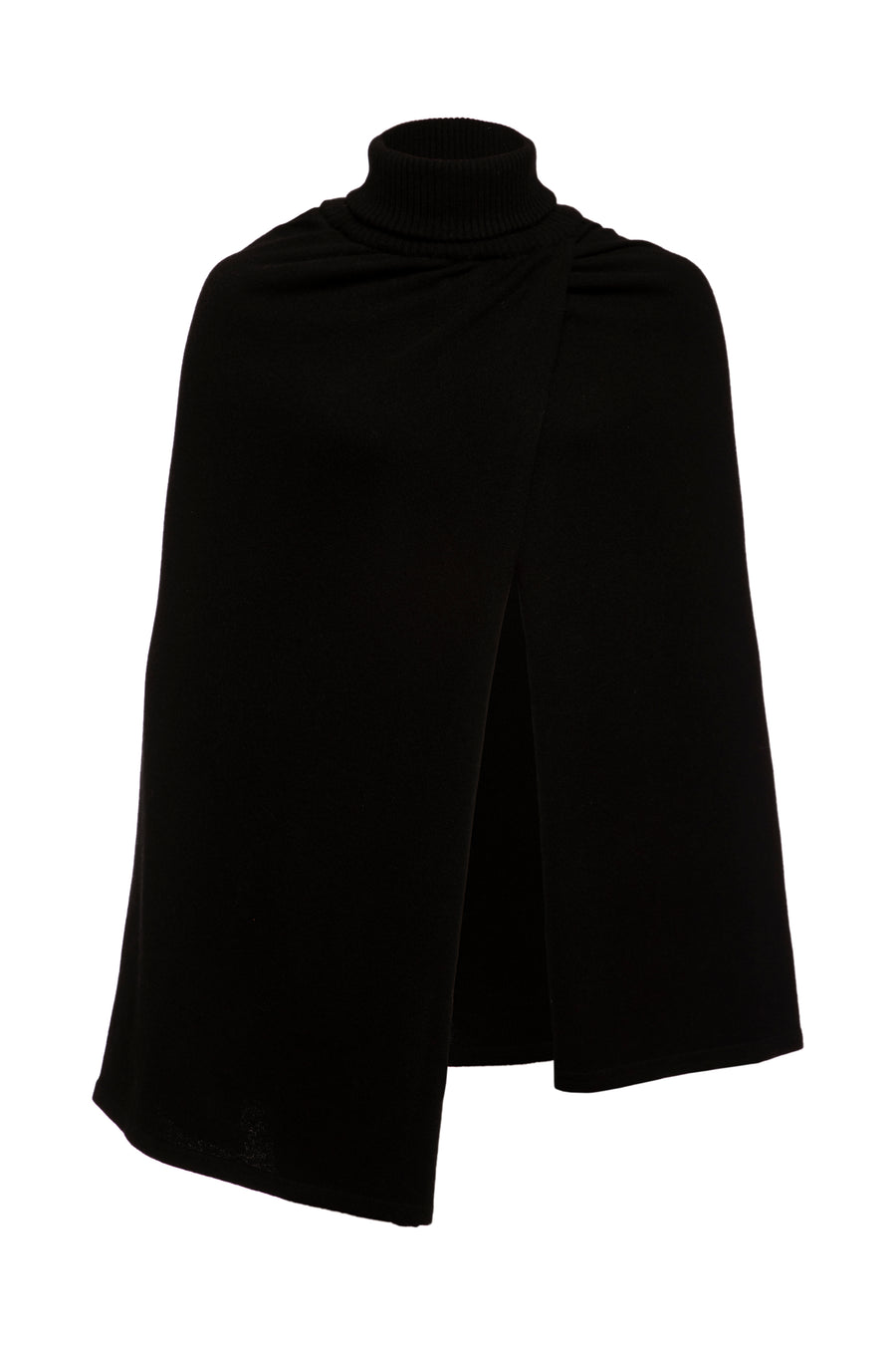 Spinel High Neck Knitted Cape