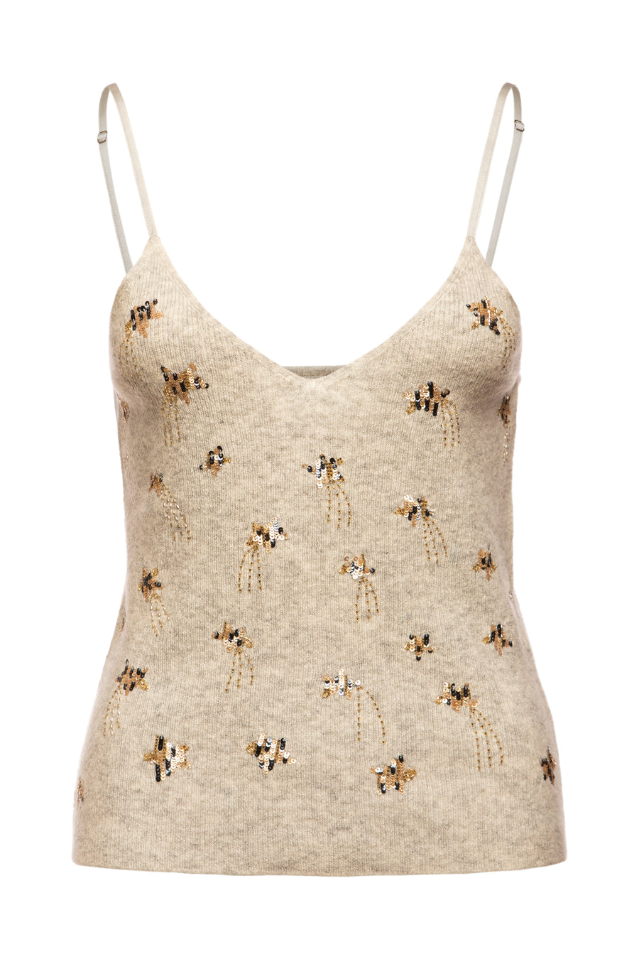 Quartz Embroidered Camisole With Silk Tube Strap