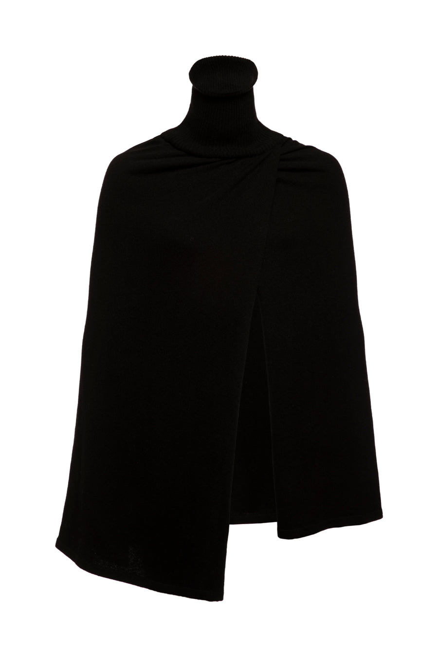 Spinel High Neck Knitted Cape