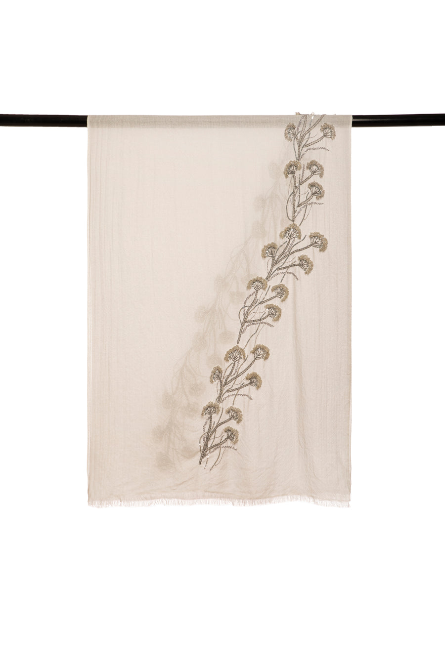 Floral Embroidery in Baby Diamond