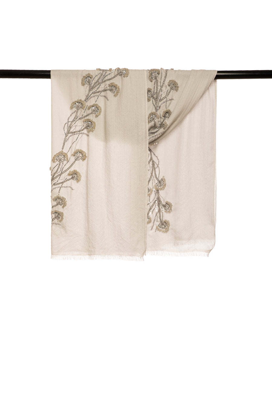 Floral Embroidery in Baby Diamond