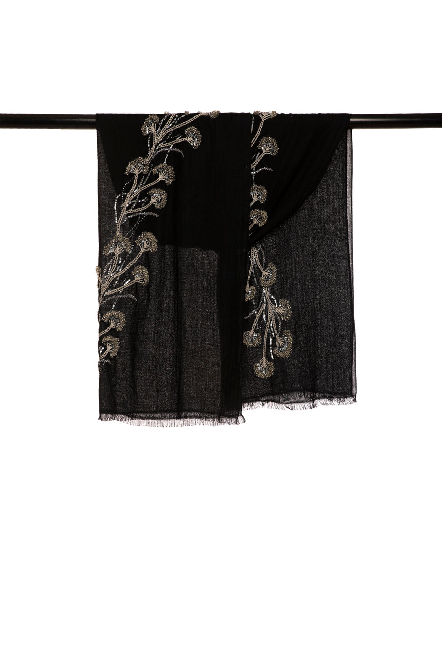 Floral Embroidery in Baby Diamond