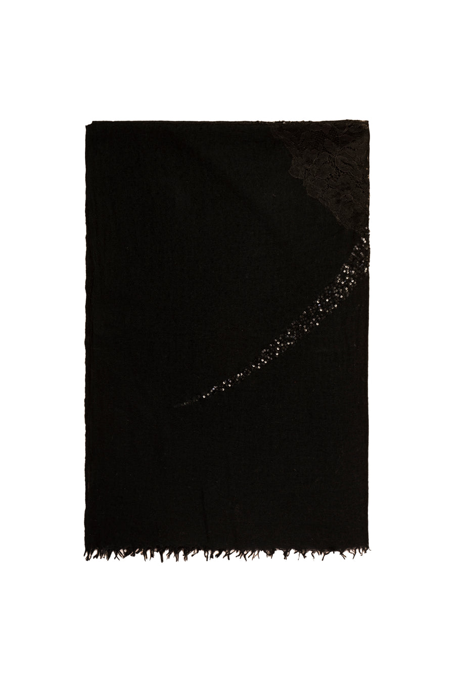 Jade Moon Lace Embroidered Scarf