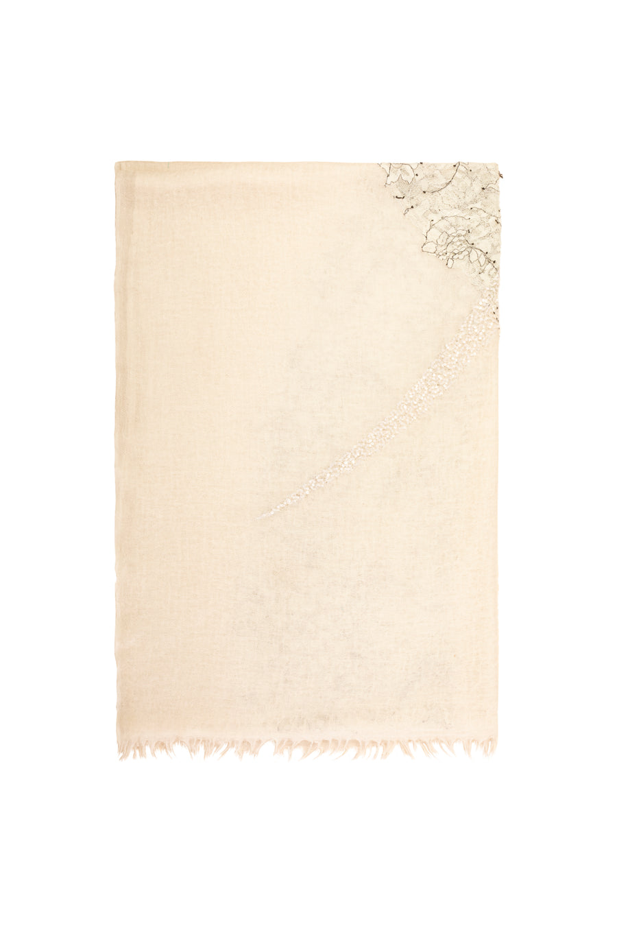 Jade Moon Lace Embroidered Scarf