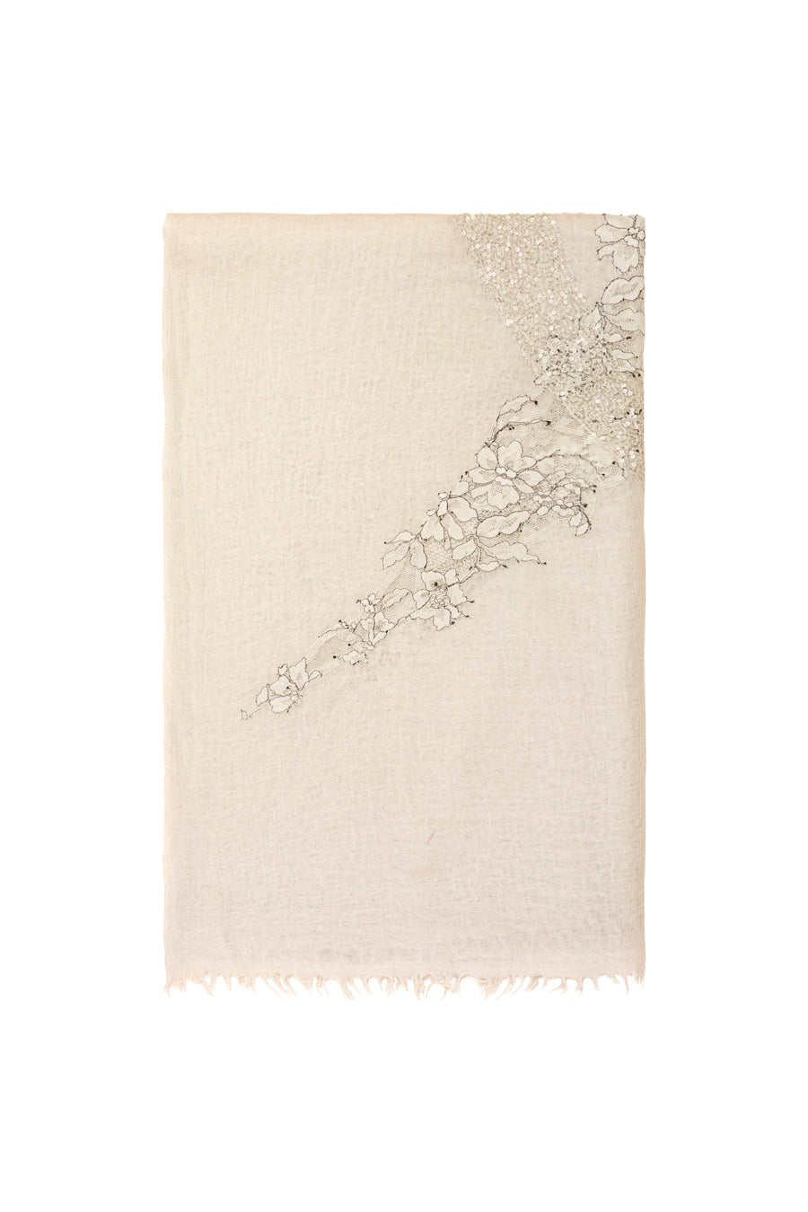 Jade Moon Lace Embroidered Scarf