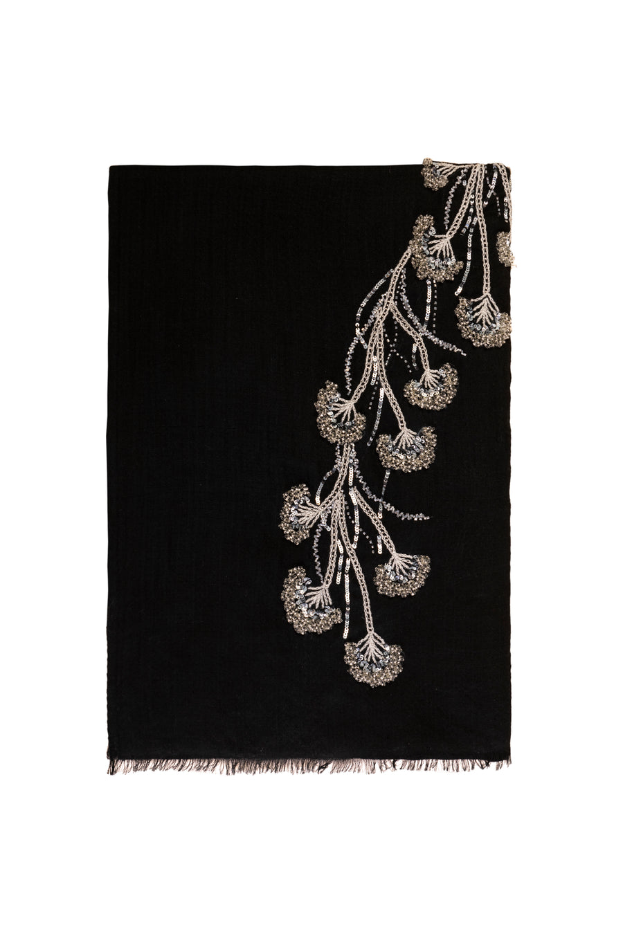 Floral Embroidery in Baby Diamond