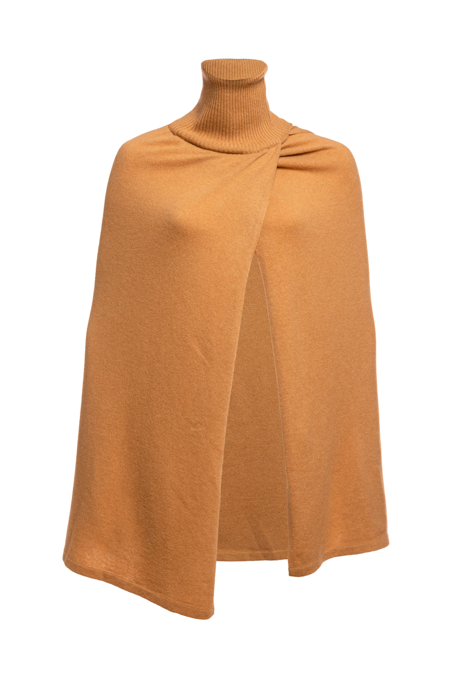 Spinel High Neck Knitted Cape