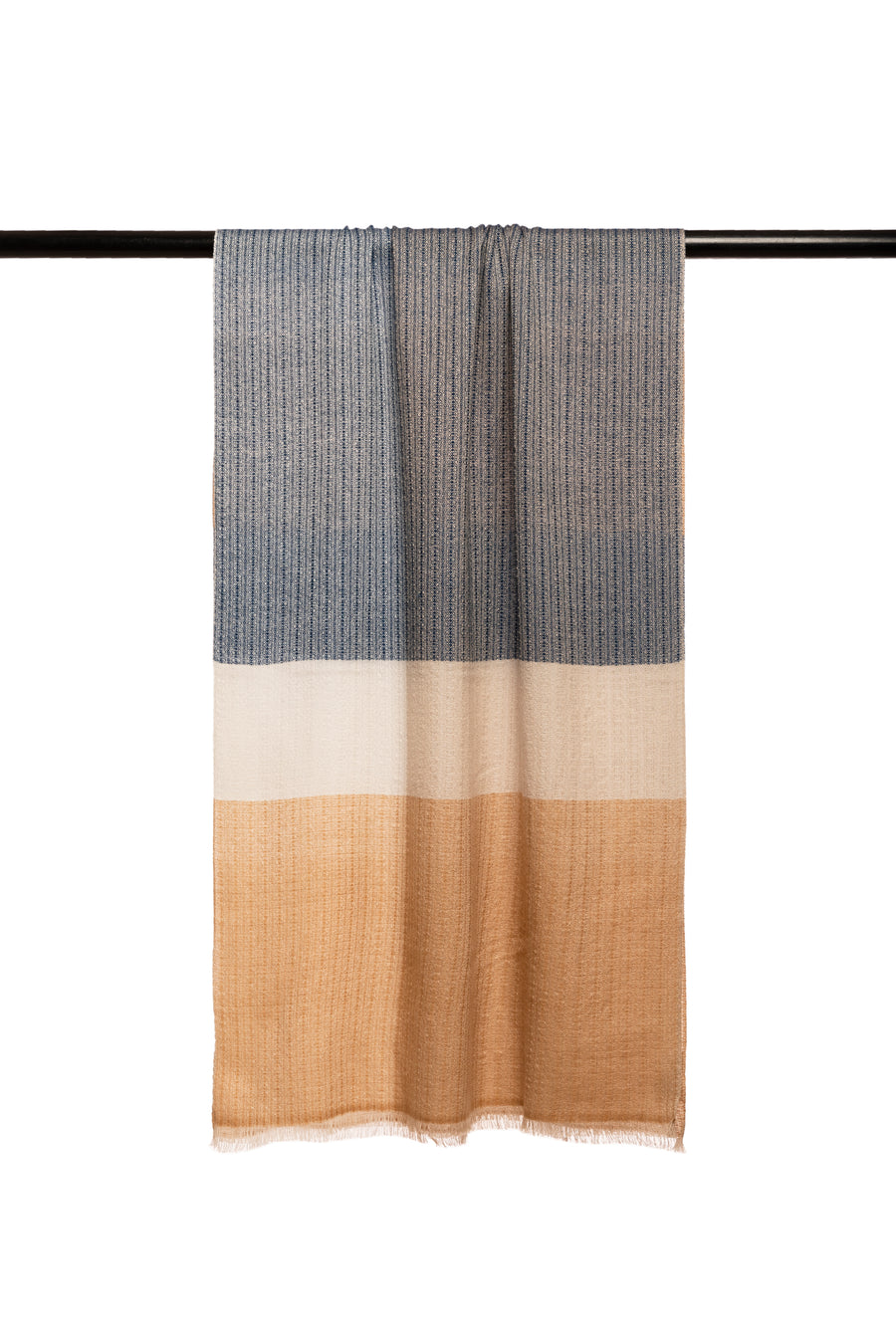 Plain Unisex Scarf Rough Weave