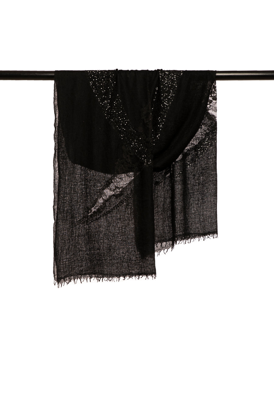 Jade Moon Lace Embroidered Scarf