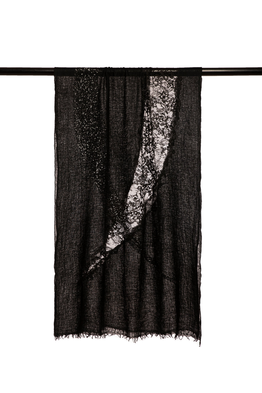 Jade Moon Lace Embroidered Scarf