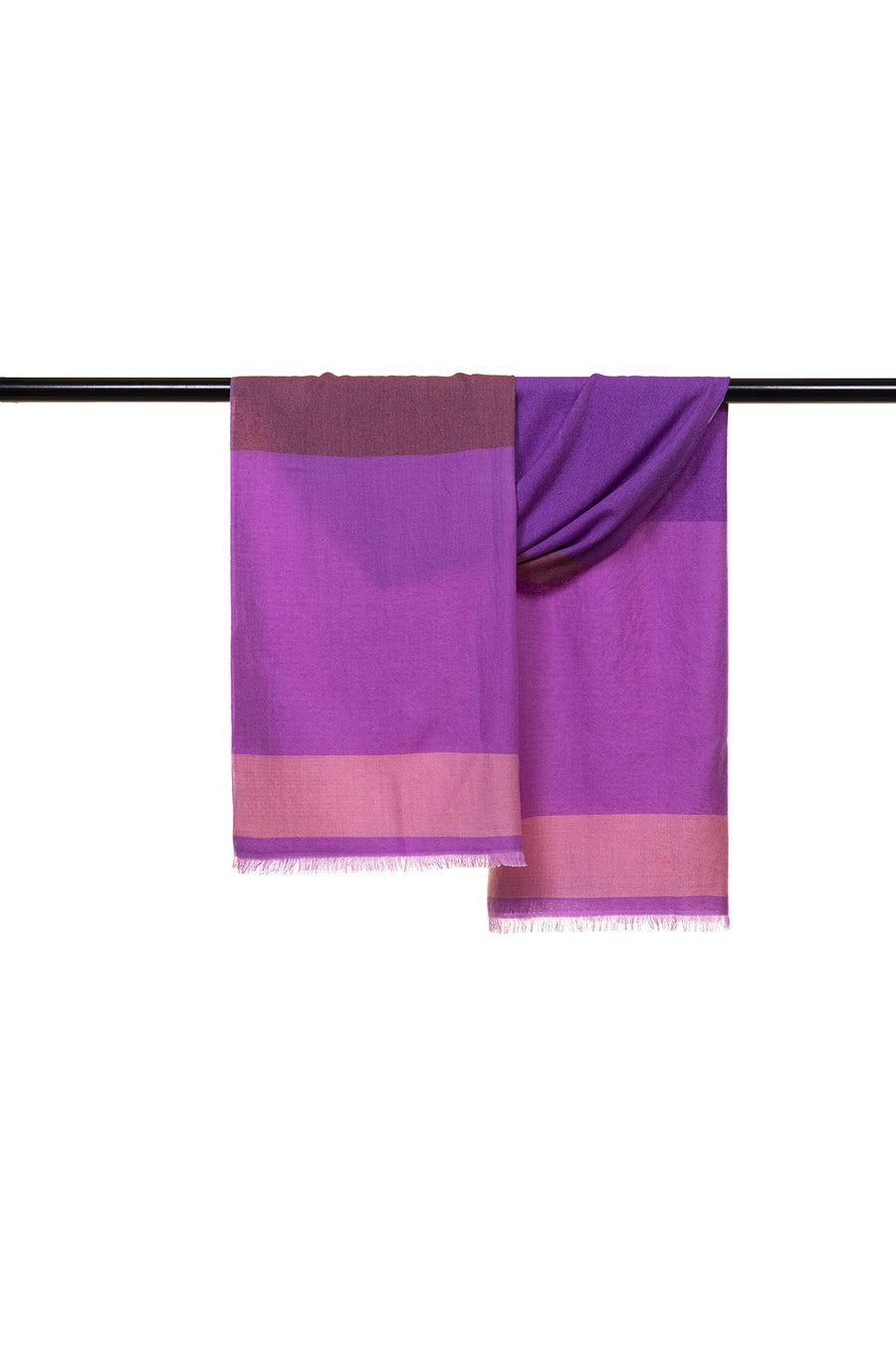 Block Stripe Yarn Dyed Cashmere Scarf | Tara Oriental