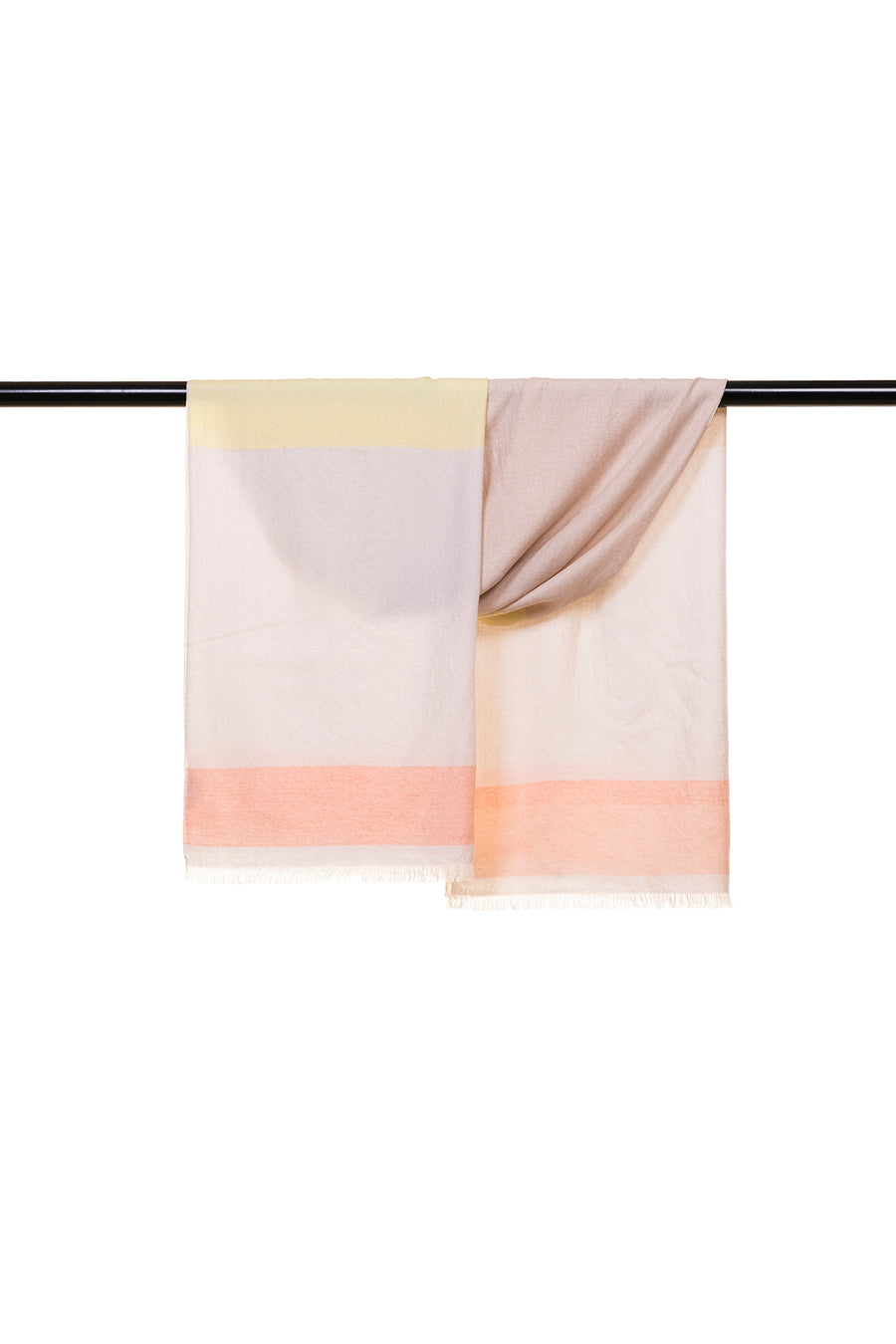 Block Stripe Yarn Dyed Cashmere Scarf | Tara Oriental