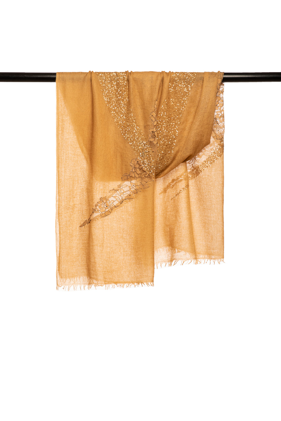 Jade Moon Lace Embroidered Scarf