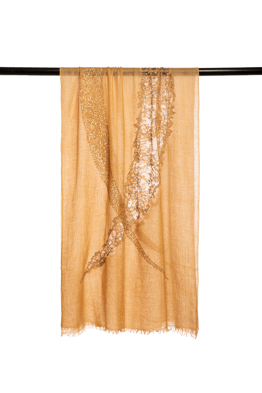 Jade Moon Lace Embroidered Scarf