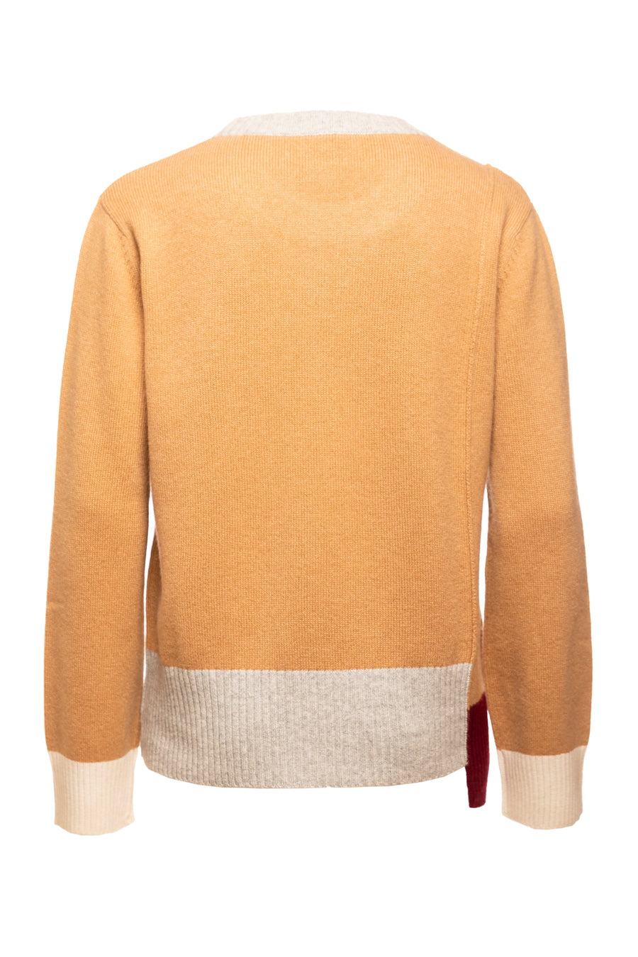 Back of Camel Onyx Crew Neck Sweater