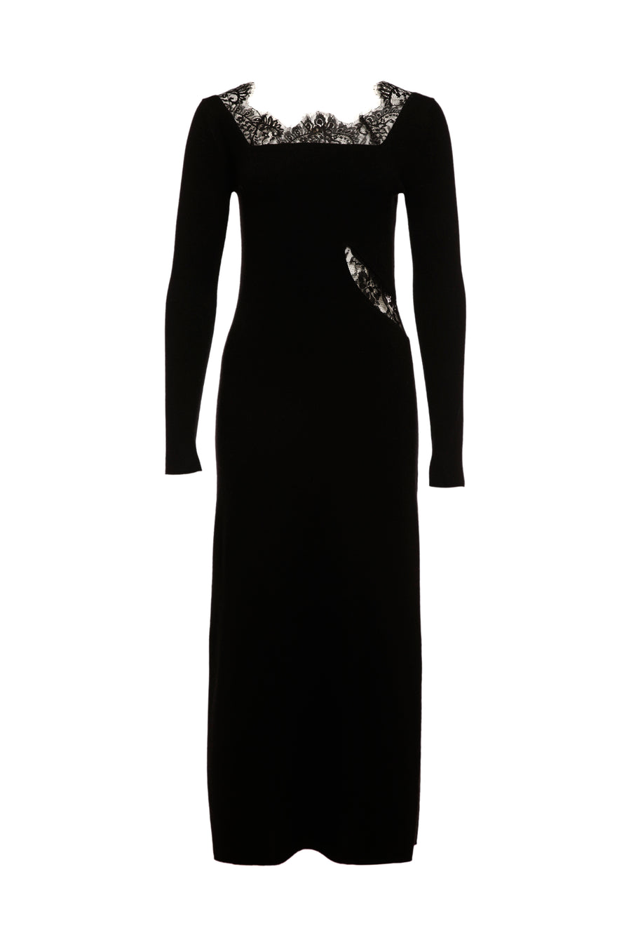 Black Jade Lace Midi Dress