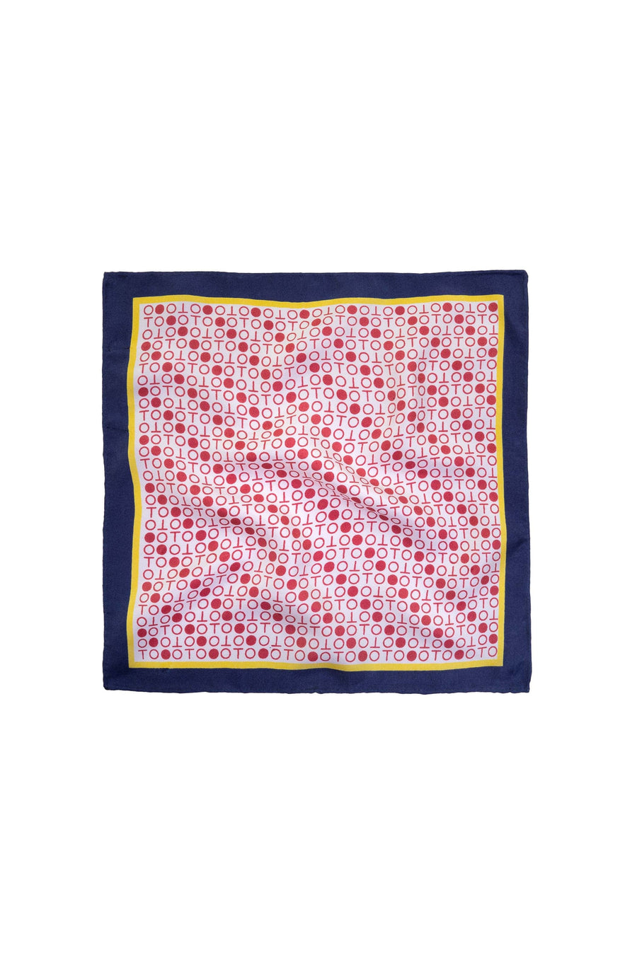 Block Printed Carree II Square Silk Women Scarf