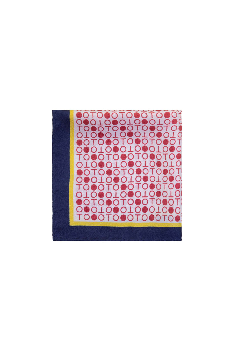 Block Printed Carree II Square Silk Scarf