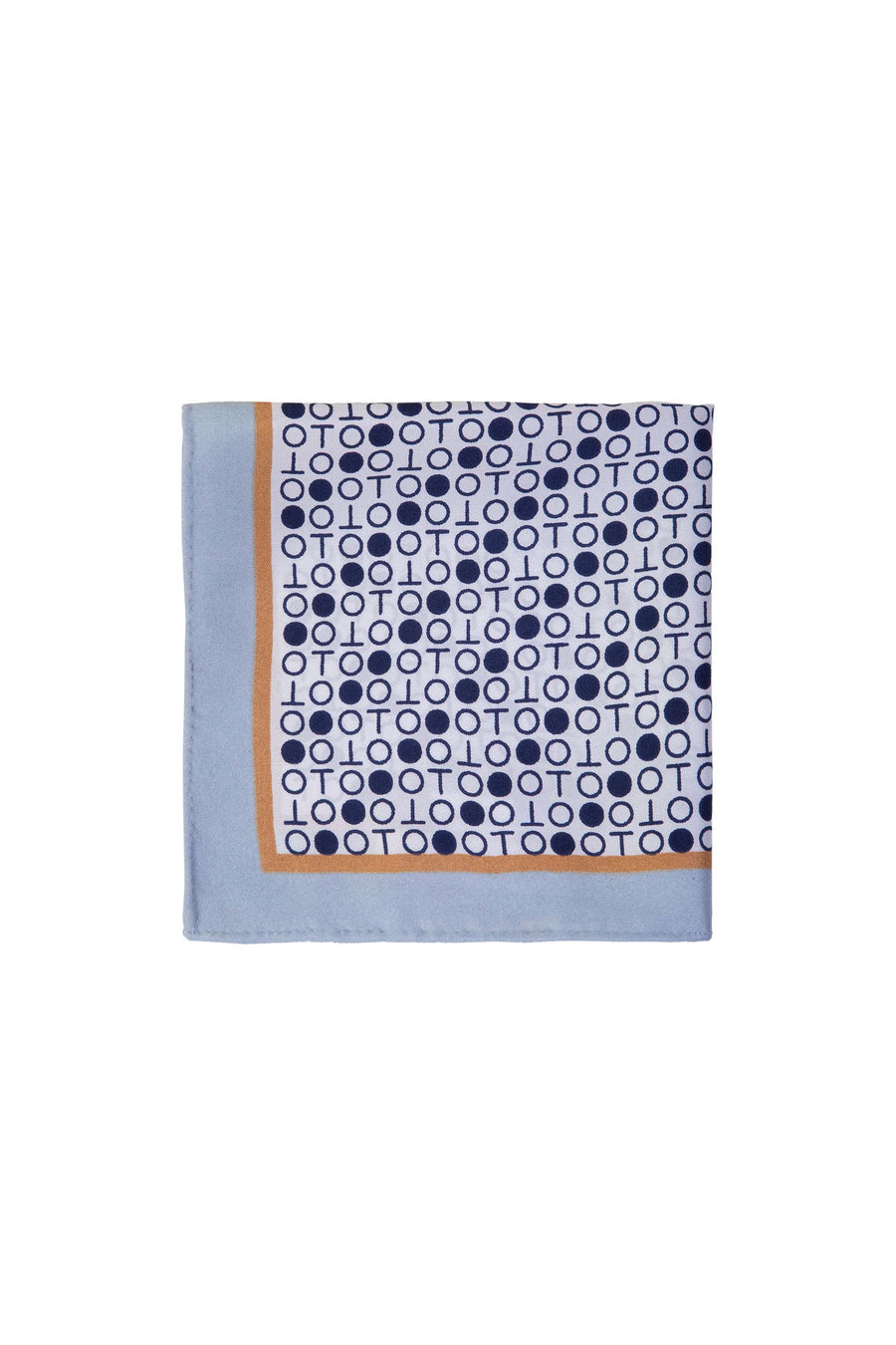 Block Printed Carree II Square Silk Women Scarf