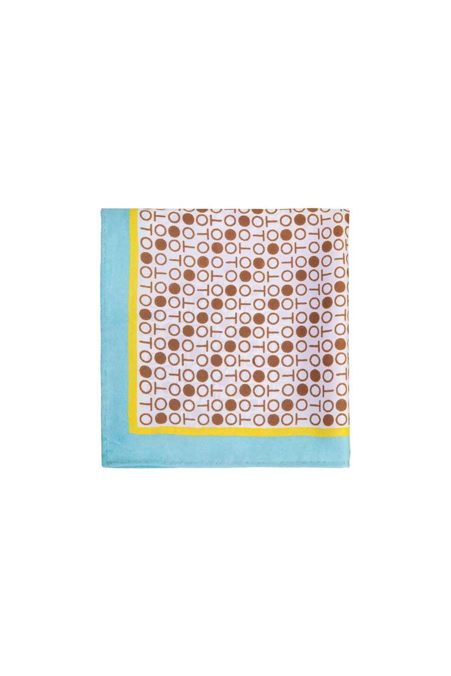 Block Printed Carree Premium Men's Pocket Scarf 