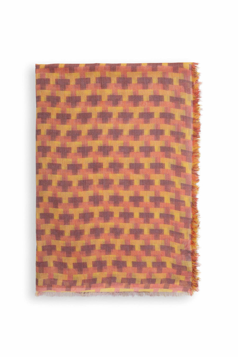 Block Printed Tile I Modal Scarf For Women