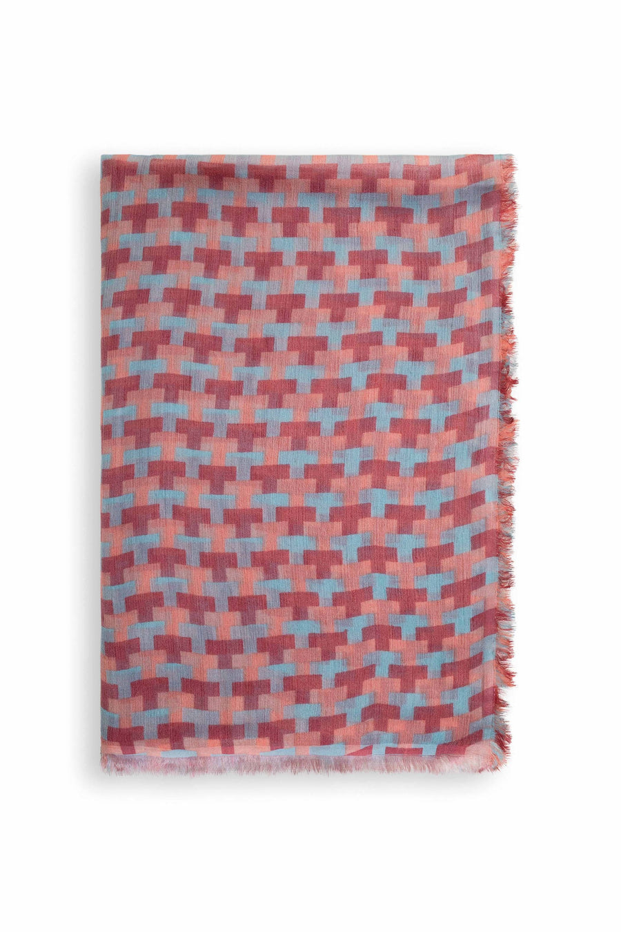 Block Printed Tile I Modal Scarf For Women