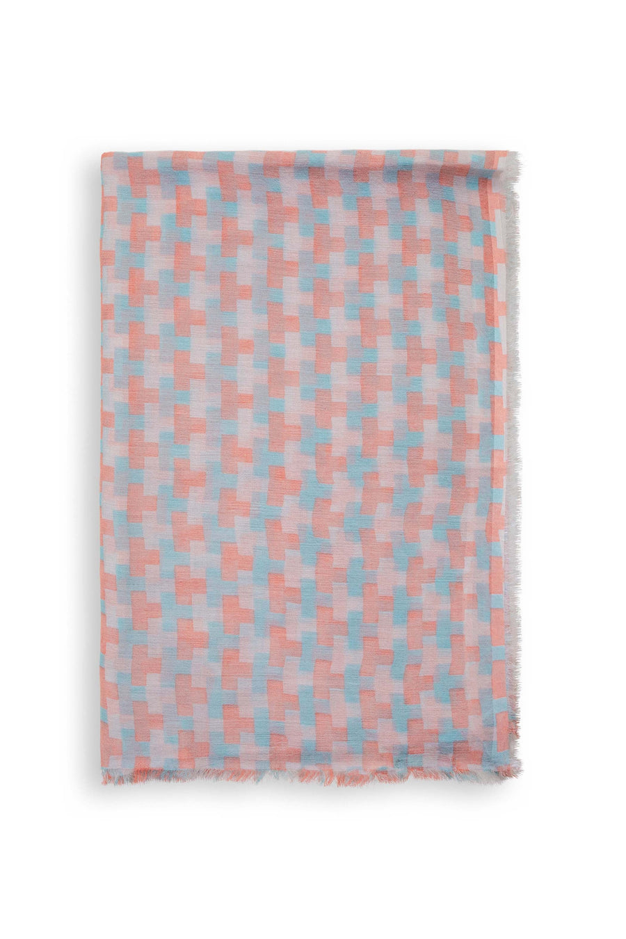 Block Printed Tile I Modal Scarf | Baby Wool | Tara Oriental