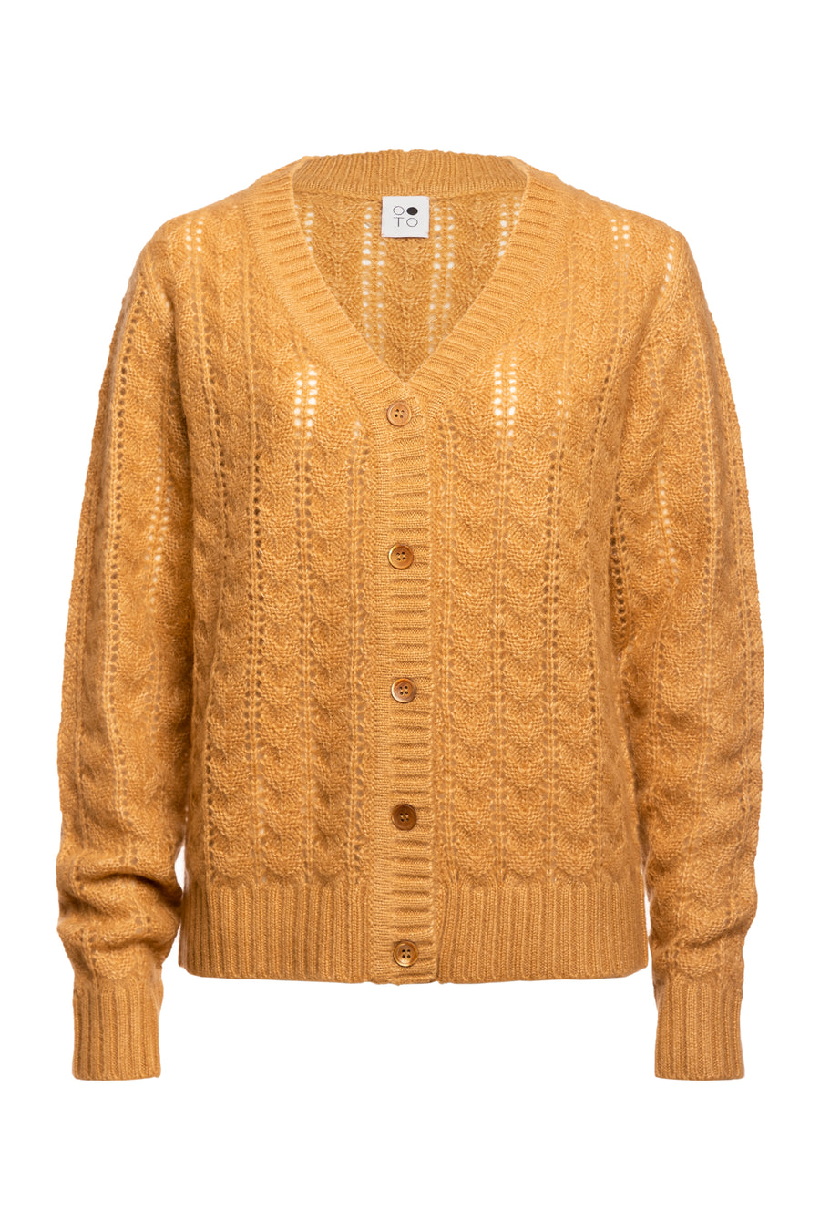 Camel Amethyst Loose Fit Cardigan