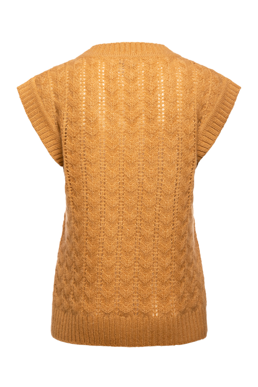 Camel Aquamarine Sleeveless Sweater