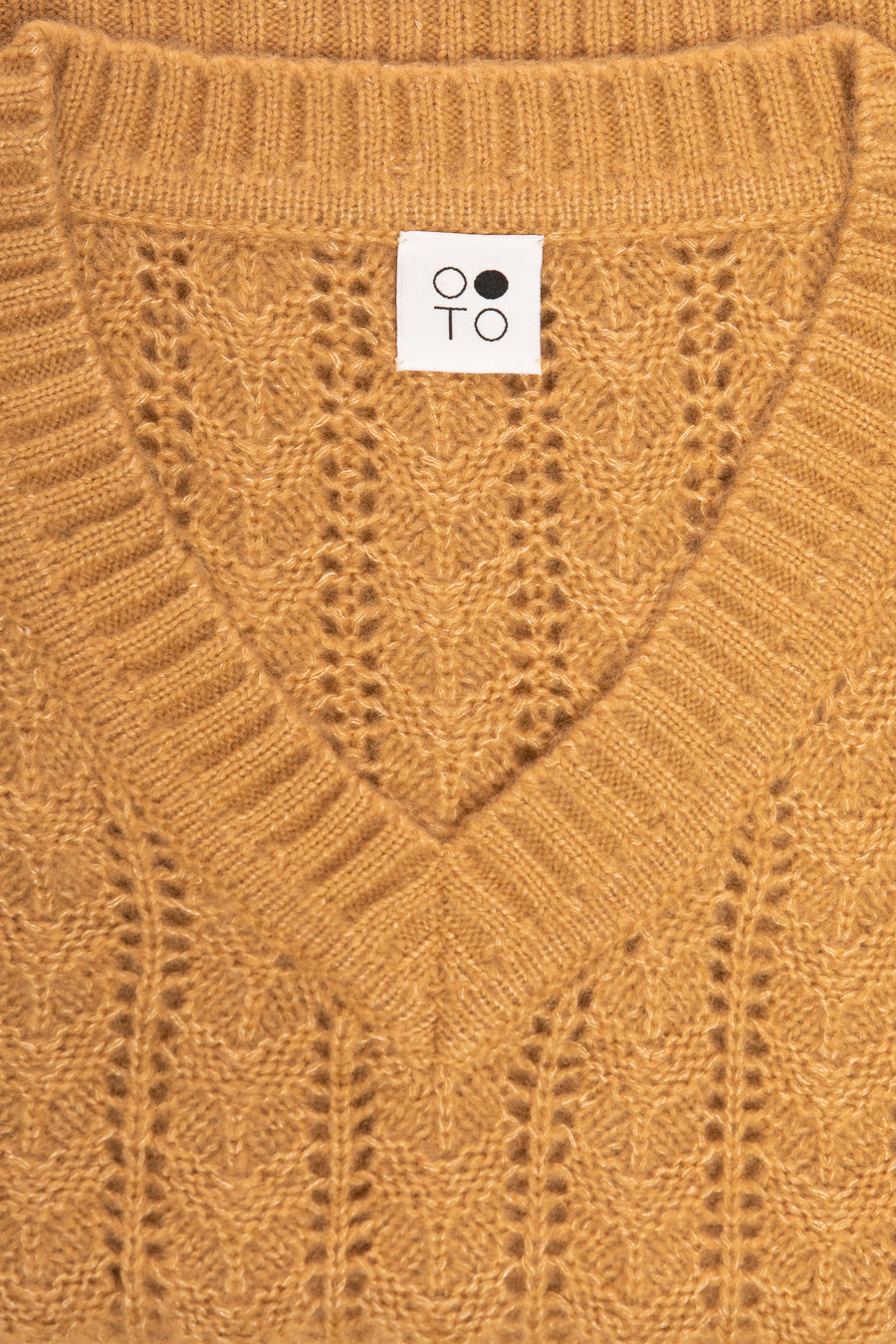 Camel Aquamarine Sleeveless Sweater