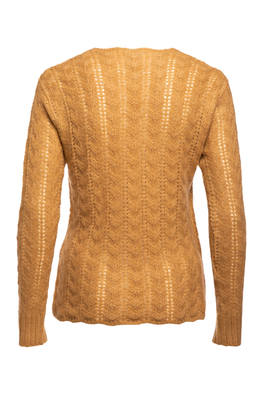 Camel Garnet V Neck Asymmetrical Top