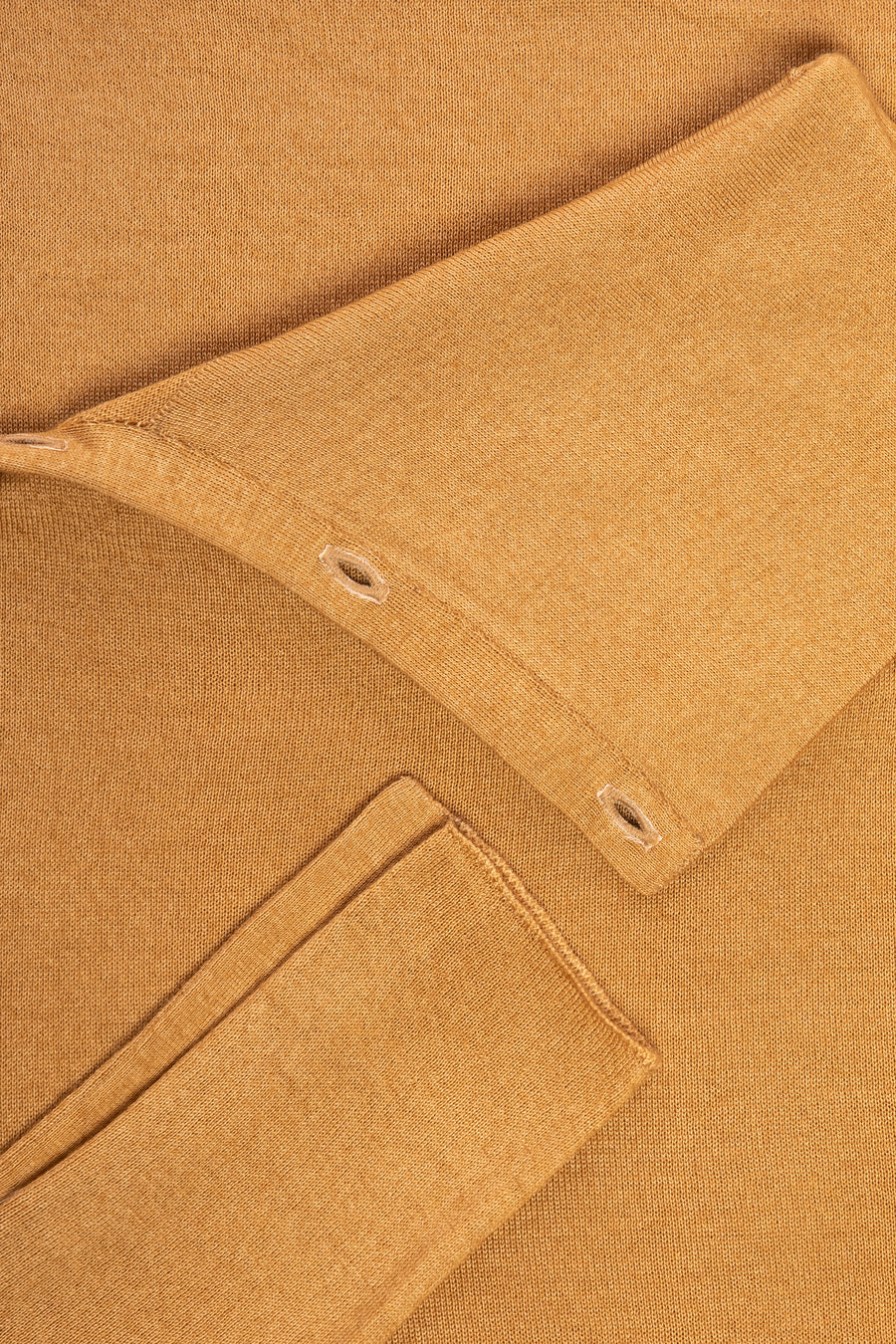 Camel Pearl Body Fitted Flap Turtle Neck Textured Top