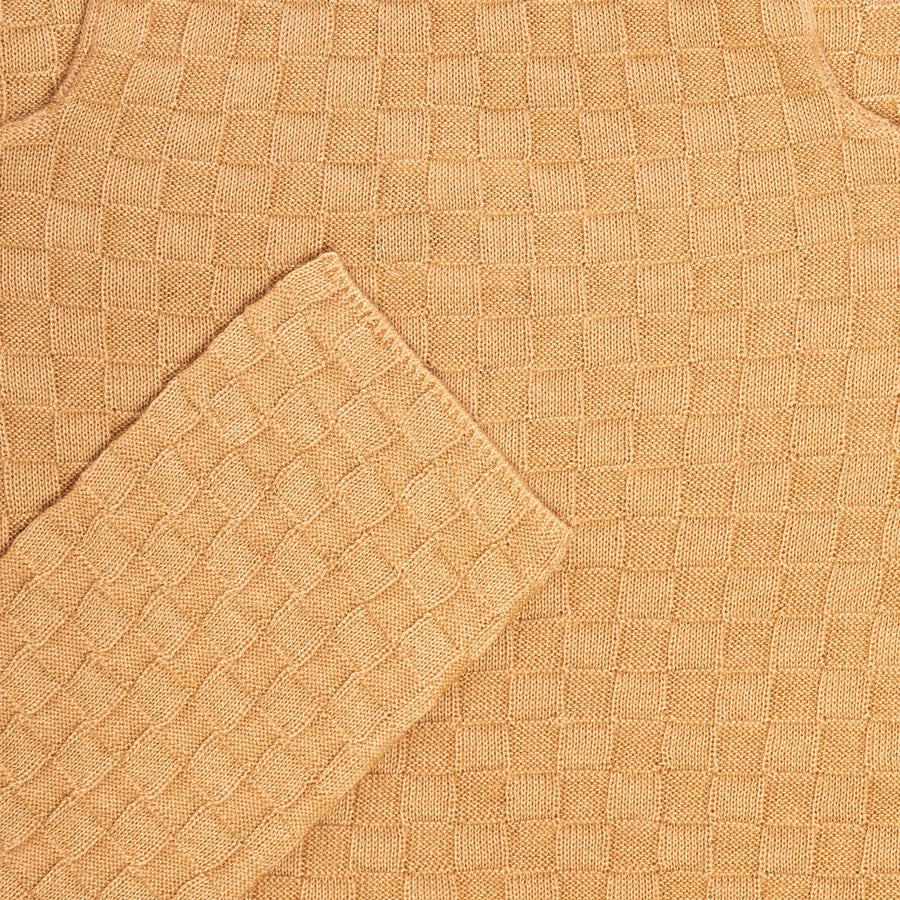 Camel Tourmaline Turtleneck Body Fitted Sweater