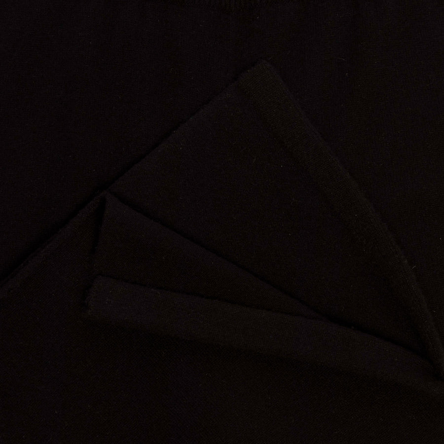 Close up of Black Sapphire Knitted Pants