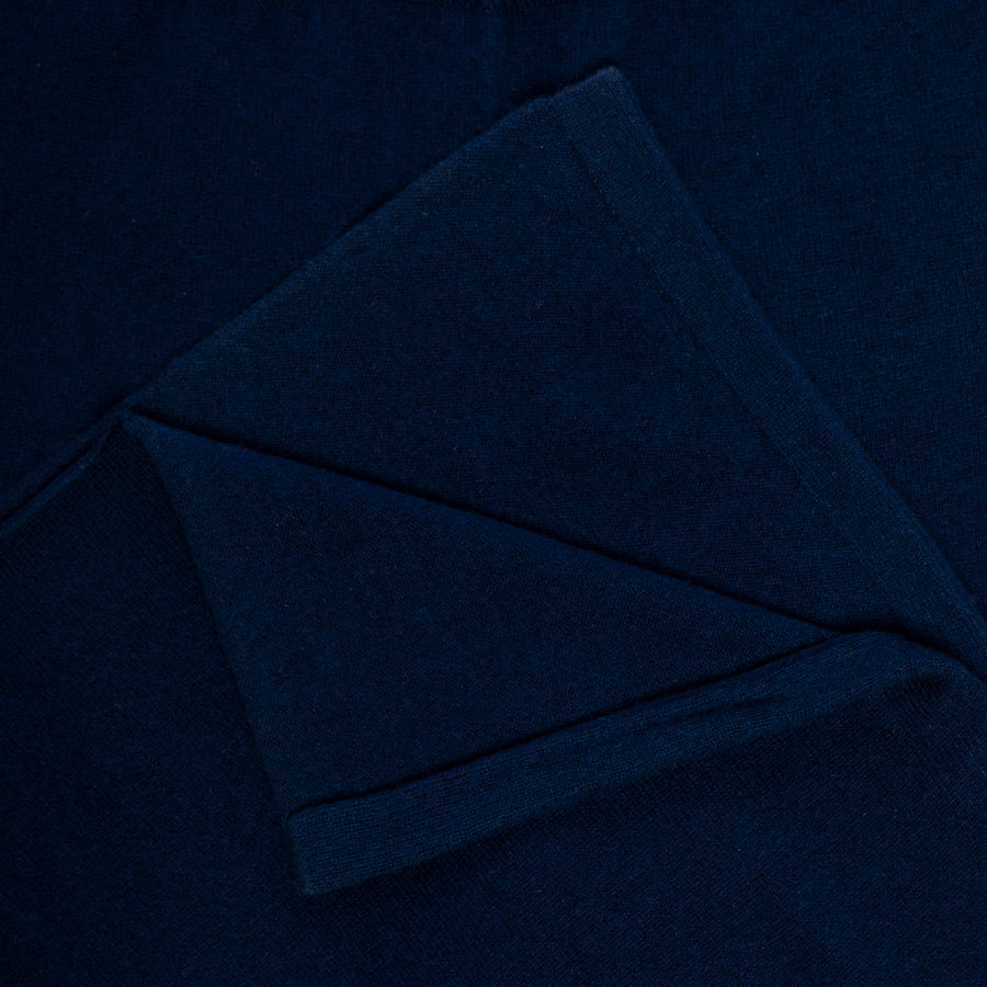 Close up of Navy Sapphire Knitted Pants