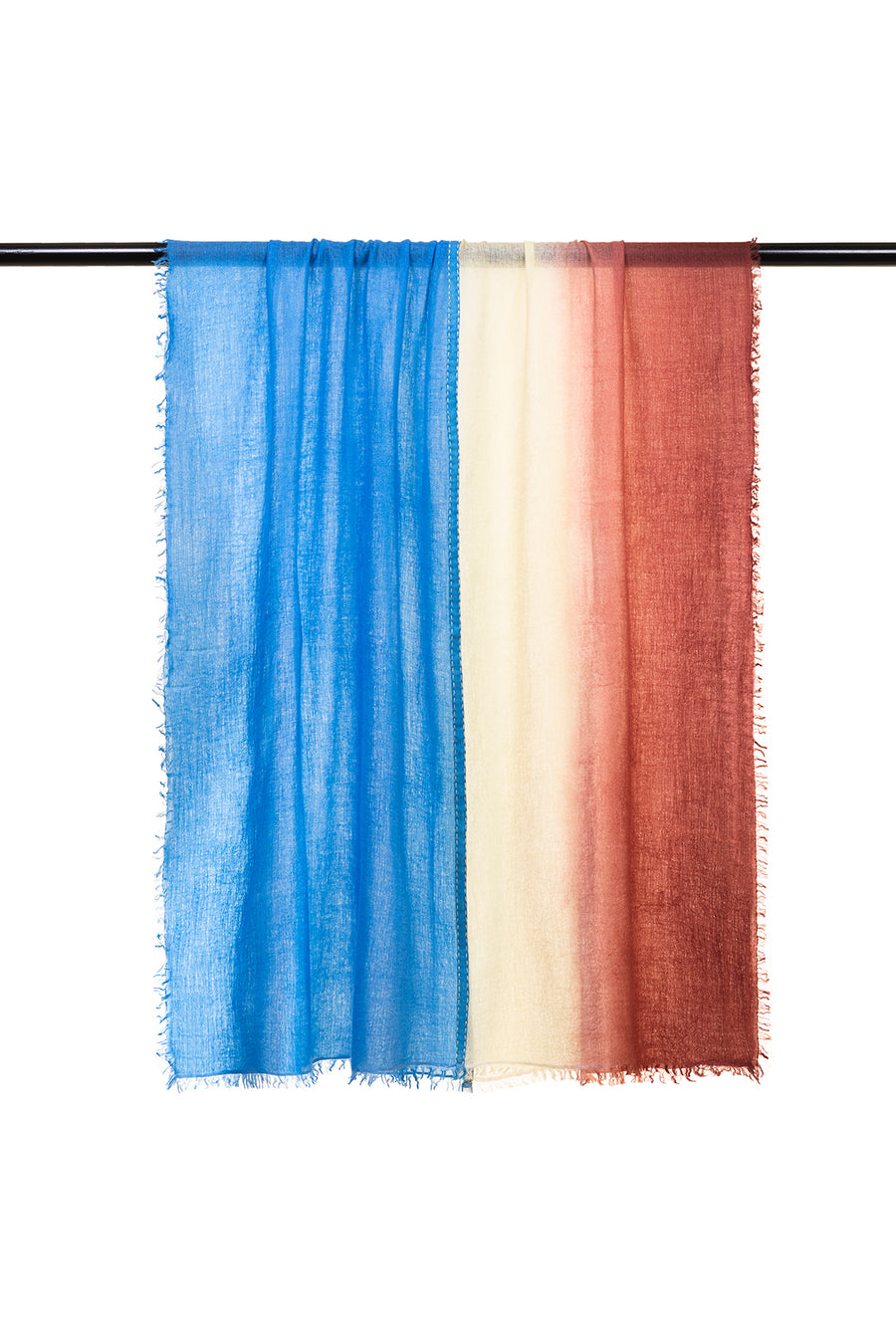 Double Layered Ombre Cashmere Scarf | 100% CASHMERE