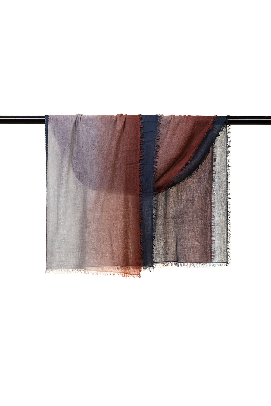 Double Layered Ombre 100% Baby Wool Scarf | Tara Oriental