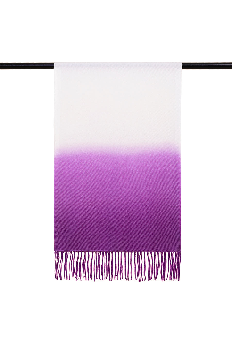 Fringed Ombre Cashmere Silk Scarf