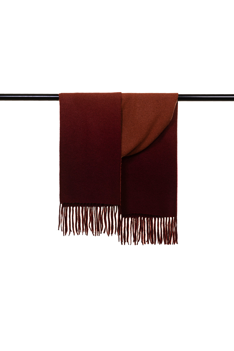 Fringed Ombre Cashmere Silk Scarf