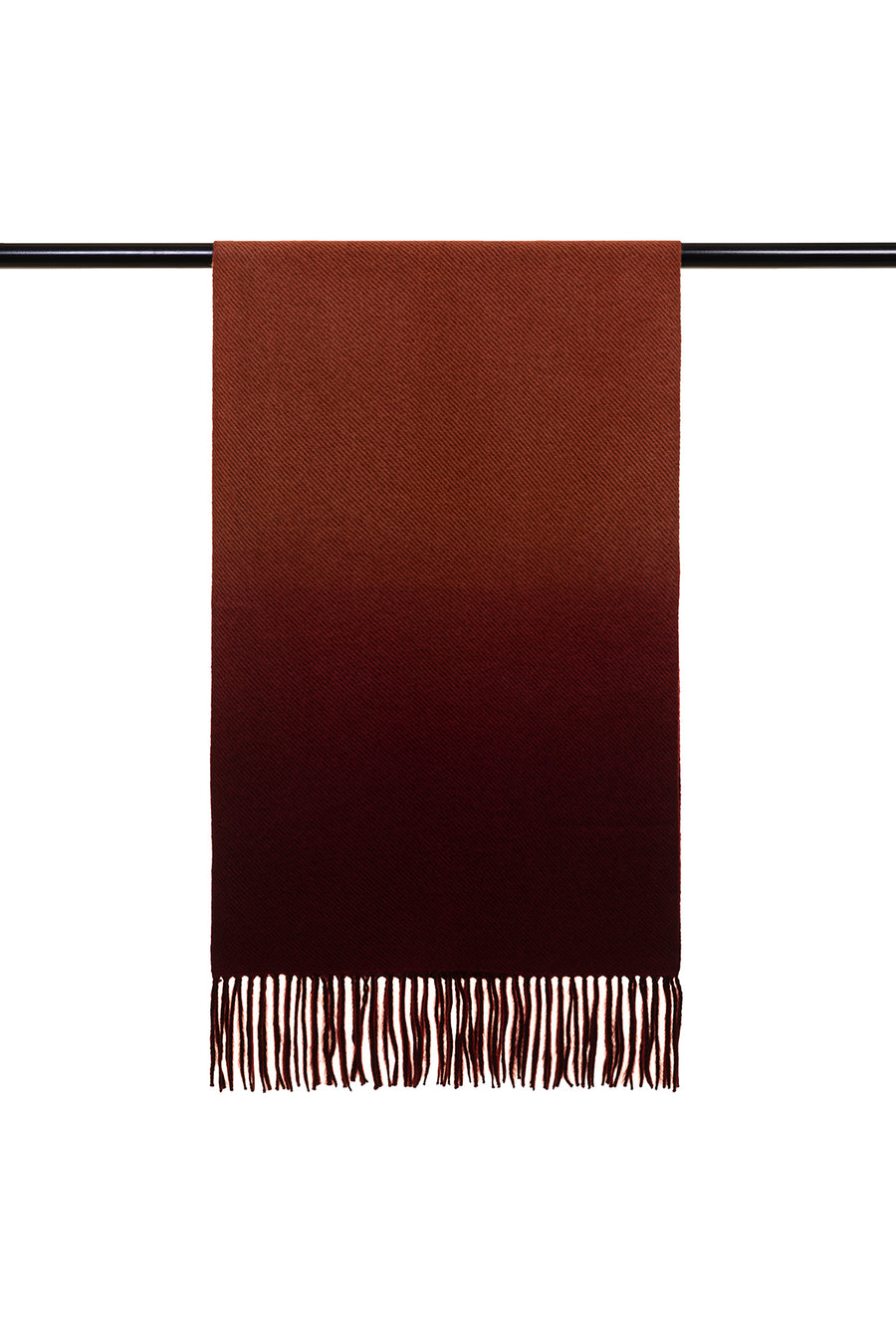 Fringed Ombre Cashmere Silk Scarf