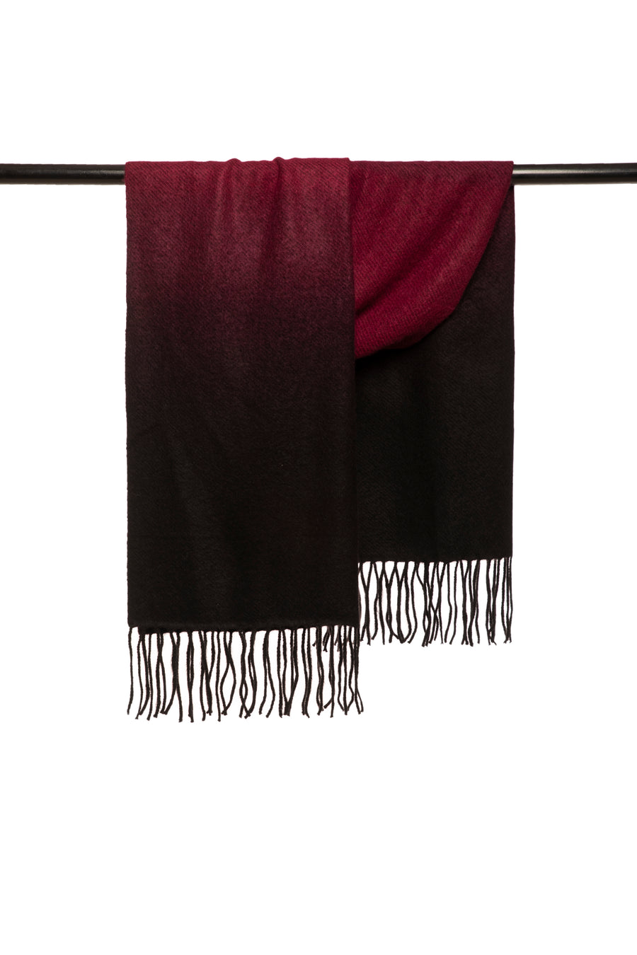 Fringed Ombre Cashmere Silk Scarf