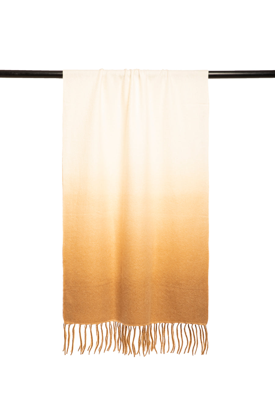 Fringed Ombre Cashmere Silk Scarf