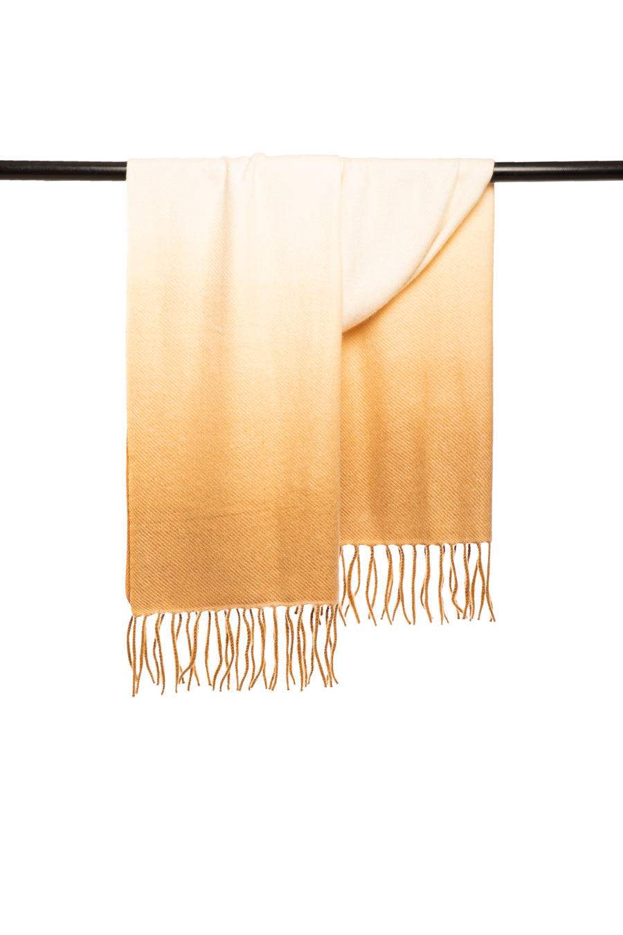 Fringed Ombre Cashmere Silk Scarf