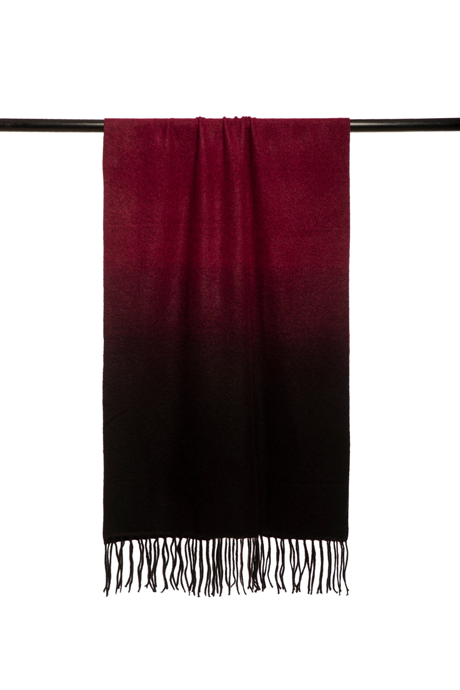 Fringed Ombre Cashmere Silk Scarf