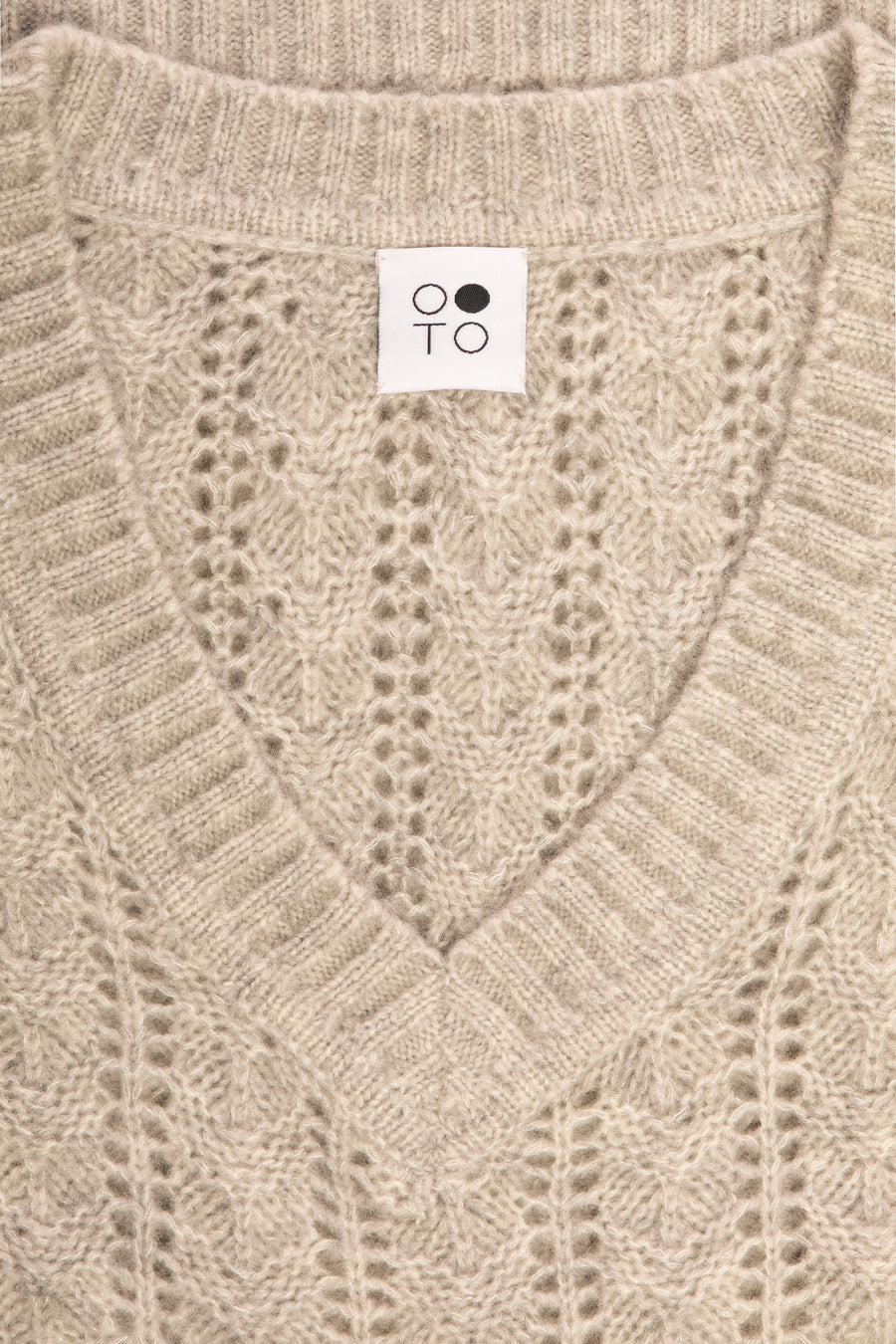 Grey Aquamarine Sleeveless Sweater