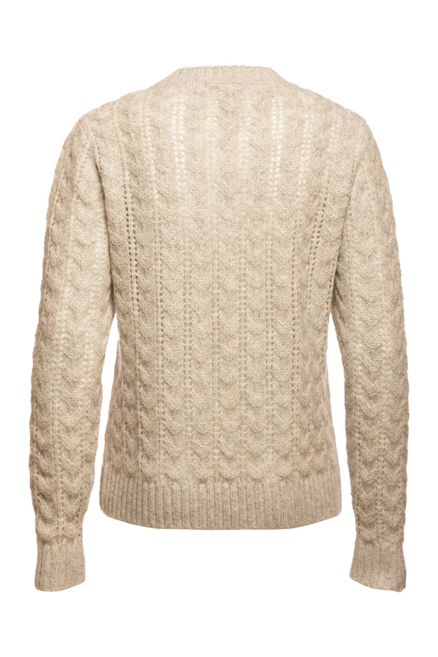 Grey Emerald Round Neck Sweater