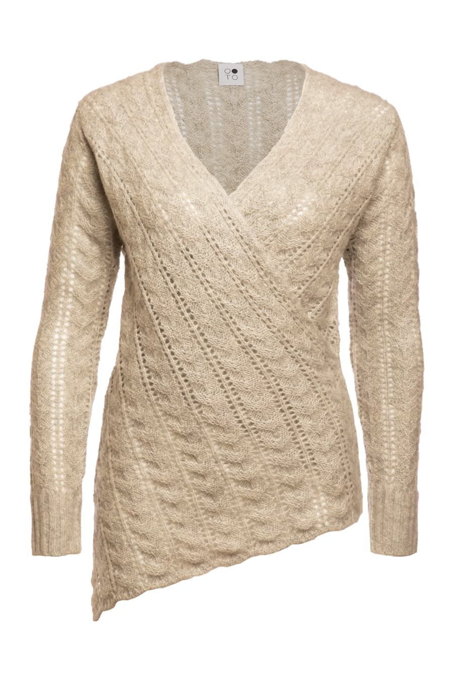 Grey Garnet V Neck Asymmetrical Top