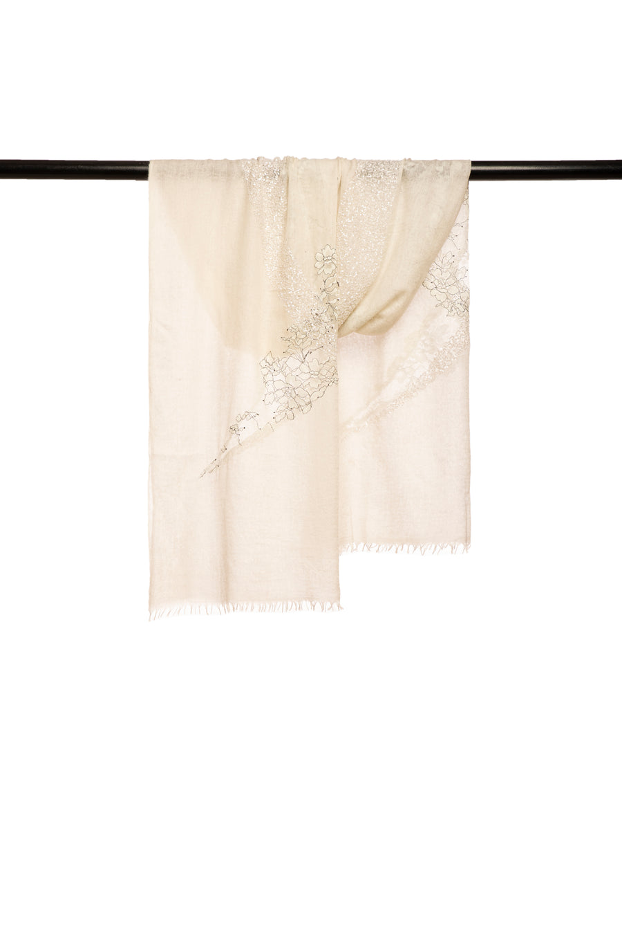 Jade Moon Lace Embroidered Scarf